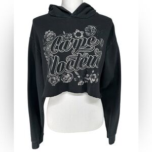 BOARDWALK / Carpe Noctem DYI Crop Hoodie / Large 🧛🏻‍♀️